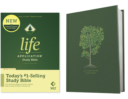 Book cover of NLT Life Application Study Bible, Third Edition (Red Letter, Hardcover) by New Living Translation