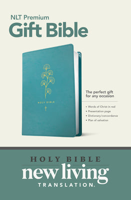 Book cover of Premium Gift Bible NLT (Red Letter, Leatherlike, Teal) by New Living Translation