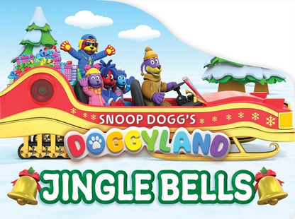 Snoop Dogg's Doggyland: Jingle Bells (a Doggyland Christmas and Holiday Shaped Board Book for Kids about Joy, Music, Gift Giving, and Community) by Elijah Williams book cover