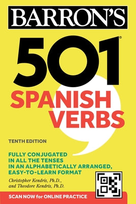 501 Spanish Verbs, Tenth Edition by Kendris, Christopher book cover