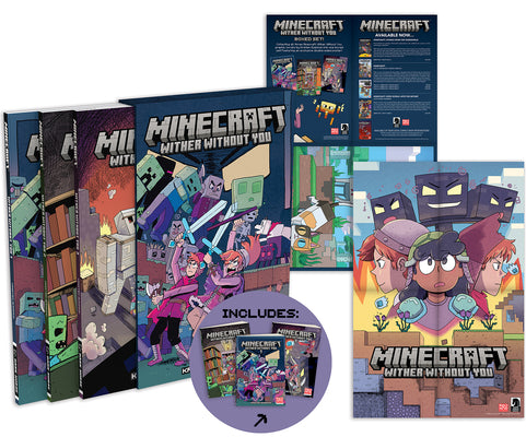 Minecraft: Wither Without You Boxed Set (Graphic Novels) by Kristen Gudsnuk book cover