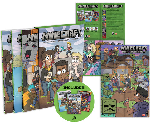 Minecraft Boxed Set (Graphic Novels) by Sf Monster book cover