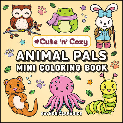 Animal Pals Mini Coloring Book by Carradice, Gaynor book cover