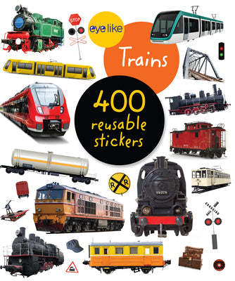 Eyelike Stickers: Trains by Workman Publishing book cover