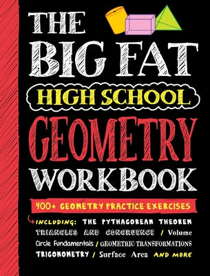 Big Fat High School Geometry Workbook: 400+ Geometry Practice Exercises by Workman Publishing book cover
