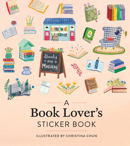 Book cover of A Book Lover's Sticker Book by Workman Publishing