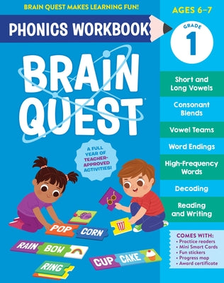 Brain Quest Phonics Workbook: Grade 1 by Workman Publishing book cover