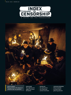 Book cover of Playing with Fire: The Theatre of Resistance in the Face of the Pandemic by Steinfeld, Jemimah