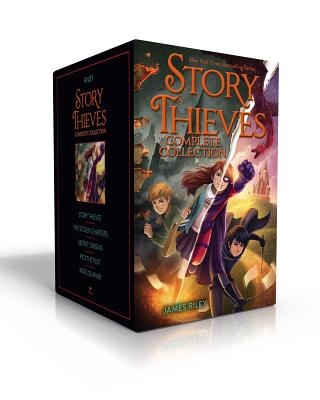 Story Thieves Complete Collection (Boxed Set): Story Thieves; The Stolen Chapters; Secret Origins; Pick the Plot; Worlds Apart by James Riley book cover