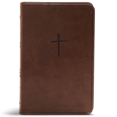 CSB Compact Bible, Value Edition, Brown Leathertouch by Csb Bibles by Holman book cover