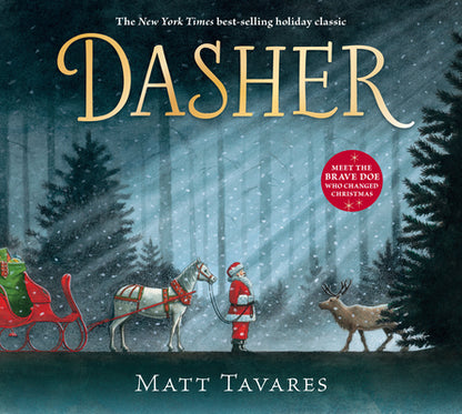 Book cover of Dasher: How a Brave Little Doe Changed Christmas Forever by Tavares, Matt