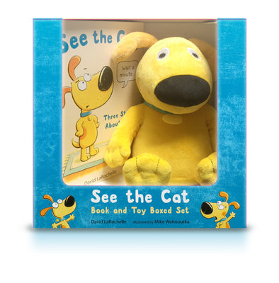 See the Cat Book and Toy Boxed Set: (Gift Set with Dog Plush Stuffed Animal and Humorous Read-Aloud Book for Children Ages 4-8) by David Larochelle book cover
