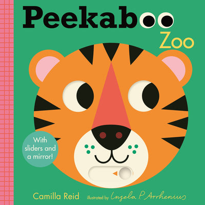 Book cover of Peekaboo: Zoo: (An Interactive Board Book for Babies & Toddlers with Mirror & Sliders to Push, Pull, or Turn. Cute Zoo Animal Artwork Includes a Rhino by Arrhenius, Ingela P.