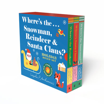 Where's the . . . Snowman, Reindeer & Santa Claus? Holiday Boxed Set: (A Christmas Boxed Set of Interactive, Sensory Lift-The-Flap Books with Felt Fla by Ingela P. Arrhenius book cover