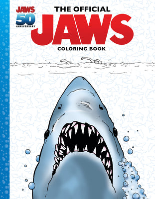 Book cover of The Official Jaws Coloring Book by Cuevas, Zackery