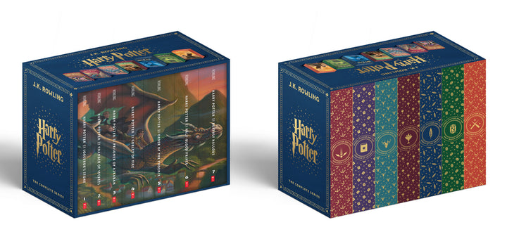 Book cover of Harry Potter Paperback Box Set Books 1-7 (Deluxe Edition with Stenciled Edges) by Rowling, J. K.
