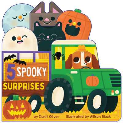 5 Spooky Surprises (a Truck-Shaped Halloween Countdown Board Book!) by Ilanit Oliver book cover
