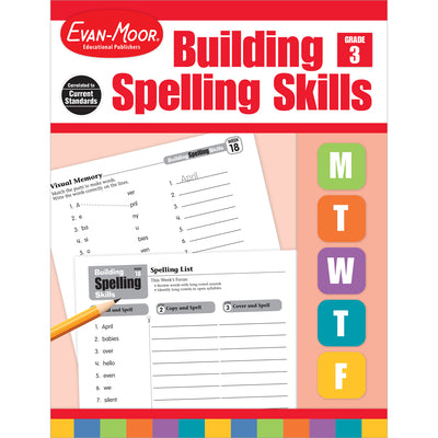 Book cover of Building Spelling Skills Grade 3 Te by Evan-Moor Educational Publishers