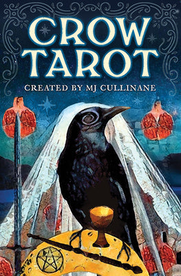 Book cover of Crow Tarot: 78-Card Rider-Waite(r) Style Tarot Deck with Mystical Crow & Raven Artwork - Includes Guidebook, Intuitive Meanings, and Custom Spread for by Cullinane, Mj
