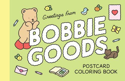 Book cover of Bobbie Goods Postcard Coloring Book: 20 Postcards by Goods, Bobbie