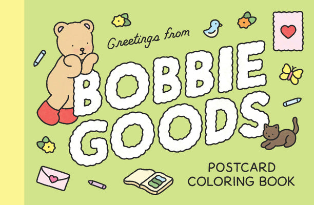 Book cover of Bobbie Goods Postcard Coloring Book: 20 Postcards by Goods, Bobbie