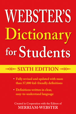 Book cover of Webster's Dictionary for Students, Sixth Edition by Merriam-Webster