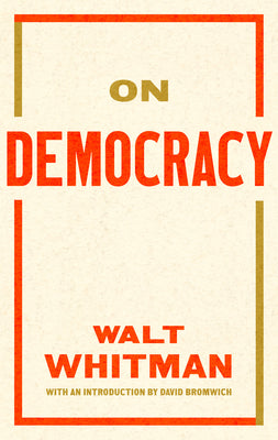 On Democracy by Whitman, Walt book cover
