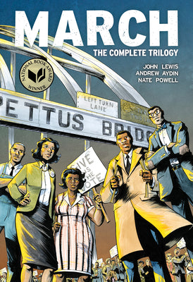 March (Omnibus Edition): The Complete Trilogy in One Volume by John Lewis book cover