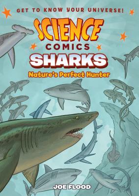Science Comics: Sharks: Nature's Perfect Hunter by Joe Flood book cover