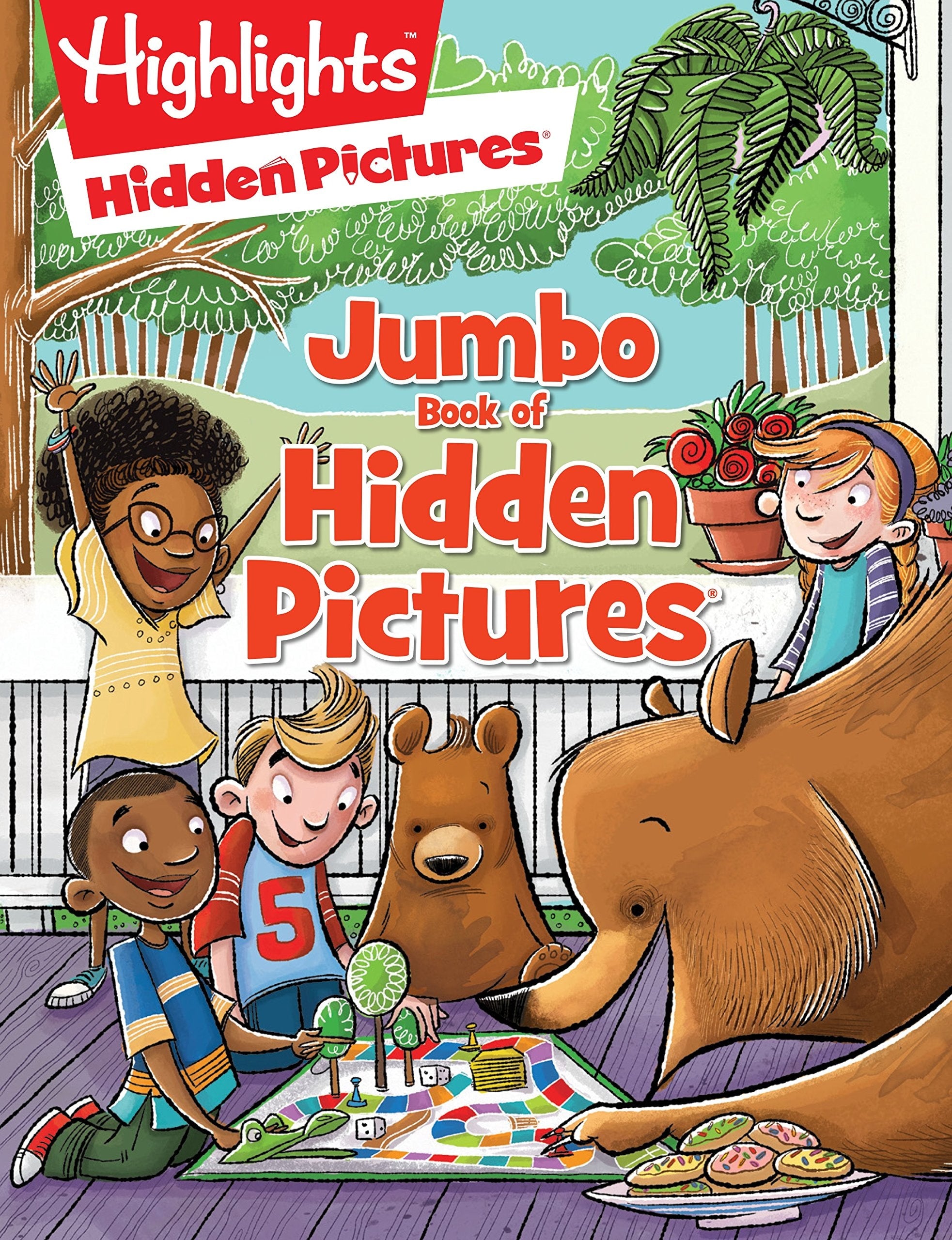 Book cover of Jumbo Book of Hidden Pictures: Puzzle Activity Book for Kids Packed with More Than 200 Hidden Pictures and Funny Seek and Find Challenges for Ages 6 a by Highlights