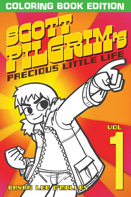 Scott Pilgrim's Precious Little Life Coloring Book by Bryan Lee O'Malley book cover