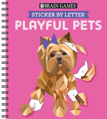 Book cover of Brain Games - Sticker by Letter: Playful Pets (Sticker Puzzles - Kids Activity Book) by Publications International Ltd