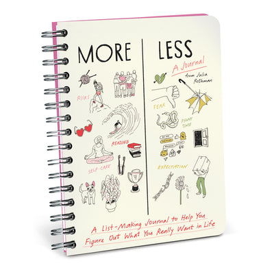 More / Less: A List-Making Journal to Help You Figure Out What You Really Want in Life product image
