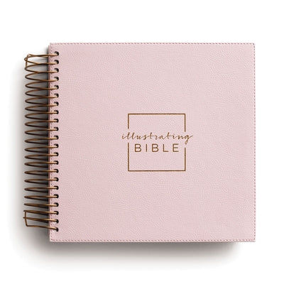 Illustrating Bible Niv: Spiral Bound Bible Journal, Pink by Dayspring book cover