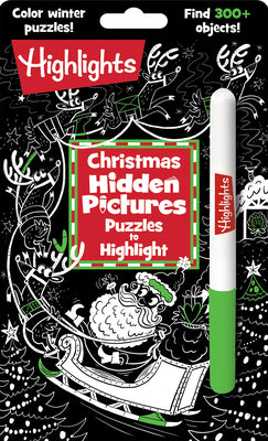Book cover of Christmas Hidden Pictures Puzzles to Highlight: Activity Book with Winter Puzzles, Over 300 Hidden Objects and Bright Highlighter Fun by Highlights