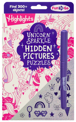 Unicorn Sparkle Hidden Pictures Puzzles: Find Over 300 Hidden Objects in This Unicorn-Themed Seek and Find Book for Kids 6 and Up by Highlights book cover