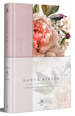 Book cover of Biblia Reina Valera 1960 Letra Grande. Tapa Dura, Tela Rosada Con Flores, Tama by Reina Valera Revisada 1960