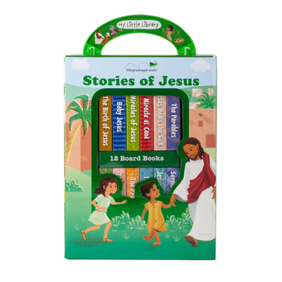 My Little Library: Stories of Jesus (12 Board Books) by Little Grasshopper Books book cover