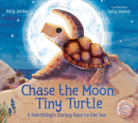 Chase the Moon, Tiny Turtle: A Hatchling's Daring Race to the Sea by Kelly Jordan book cover
