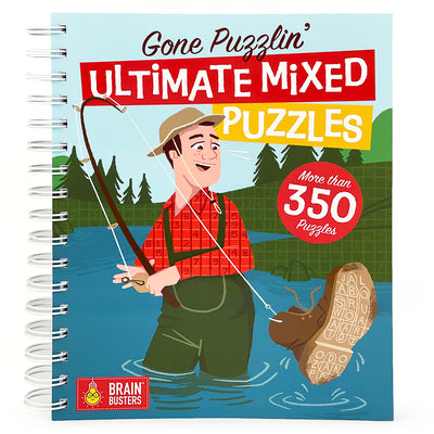 Book cover of Gone Puzzlin' Ultimate Mixed Puzzles by Parragon Books
