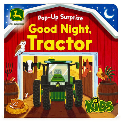 John Deere Kids Pop-Up Surprise Good Night, Tractor by Cottage Door Press book cover