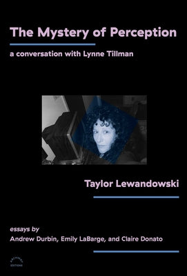 The Mystery of Perception: A Conversation with Lynne Tillman by Taylor Lewandowski book cover