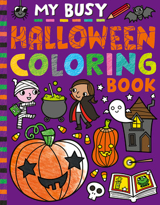 My Busy Halloween Coloring Book by Tiger Tales book cover