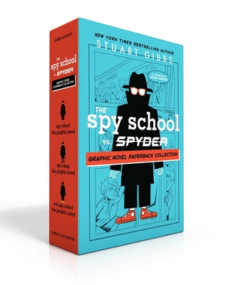 The Spy School vs. Spyder Graphic Novel Paperback Collection (Boxed Set): Spy School the Graphic Novel; Spy Camp the Graphic Novel; Evil Spy School th by Stuart Gibbs book cover