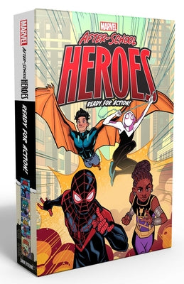 Marvel After-School Heroes Ready for Action! (Boxed Set): Miles Morales Untangles a Web; Ghost-Spider's Unbreakable Mission; Shuri Takes Control; Rept by Terrance Crawford book cover