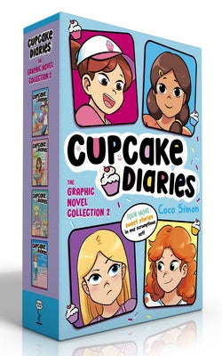Cupcake Diaries the Graphic Novel Collection 2 (Boxed Set): Katie, Batter Up! Graphic Novel/Mia's Baker's Dozen Graphic Novel/Emma All Stirred Up! Gra by Coco Simon book cover