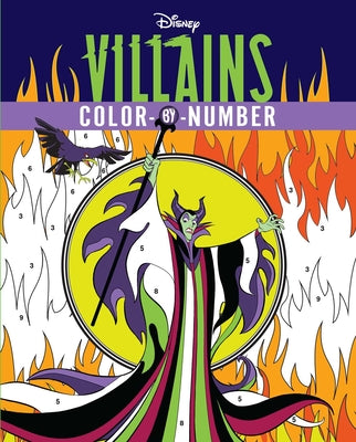 Disney Villains Color-By-Number by Editors of Thunder Bay Press book cover