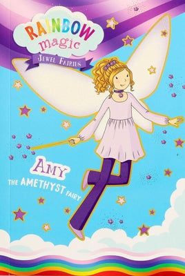 Book cover of Rainbow Magic Jewel Fairies #5: Amy the Amethyst Fairy by Meadows, Daisy