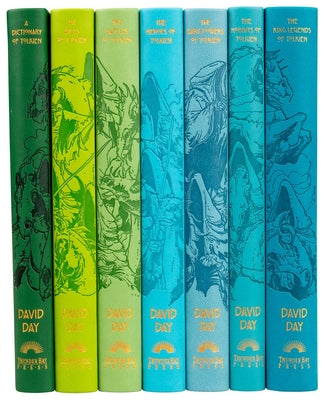 World of Tolkien Seven-Book Boxed Set - Tolkien Reference Books for All Ages, Illustrated Lord of the Rings Guides, Boxed Set by David Day book cover