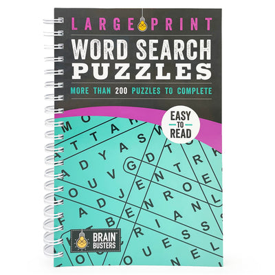 Book cover of Large Print Word Search Puzzles Teal: More Than 200 Puzzles to Complete by Parragon Books
